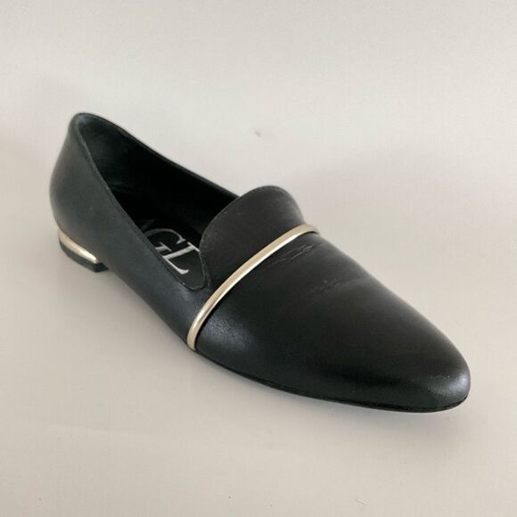 AGL Attilio Giusti Leombruni Leather Loafer Black 36.5 - Picture 9 of 11